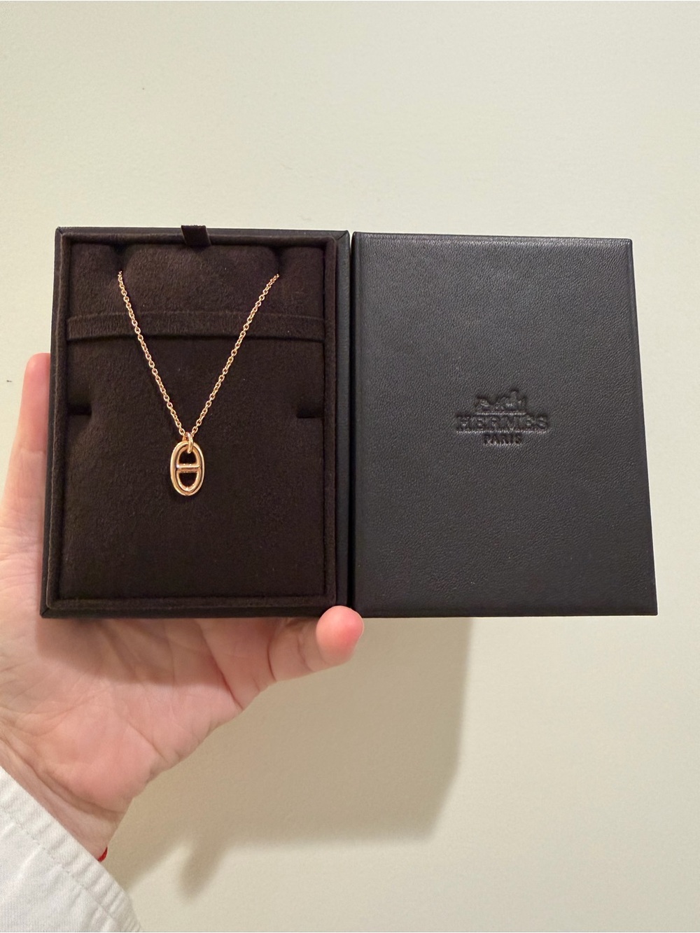 Farandole pendant, small, rose gold